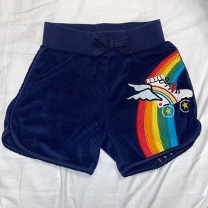 Adorable Navy Blue/Rainbow Roller Girl Shorts